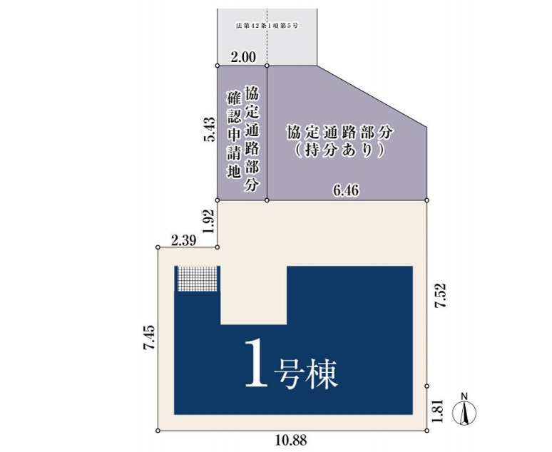 新築/草加市吉町2丁目の区画図