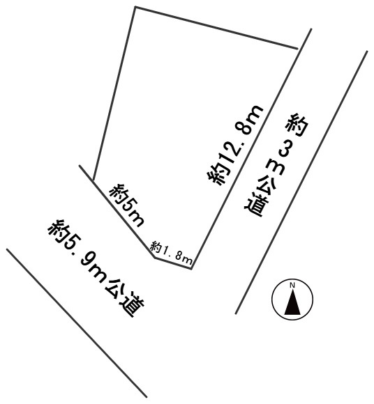 ６６０８０　各務原市那加桐野町6丁目土地の区画図