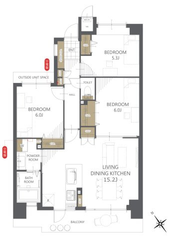 【間取り】フローレンス呉中通り 