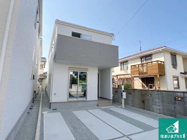 加古郡播磨町東本荘　第1期　新築一戸建ての外観|お客様に長く安心して住んでいだだける事にこだわった家づくり！住んでからのアフターサービスにもしっかりと取り組んでいます！