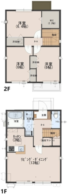 ジーフォレスト西堀6号棟の間取り