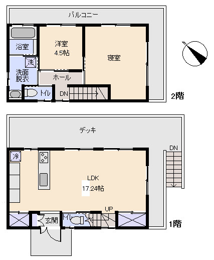 あじろ南熱海が丘の間取り