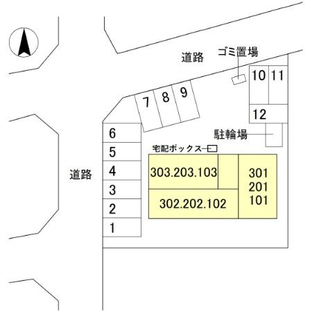 シャトーSANAの区画図