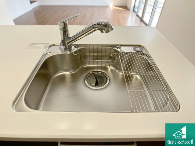 加古郡播磨町東本荘　第1期　新築一戸建ての設備|広々としたシンクで食器洗いも楽々！