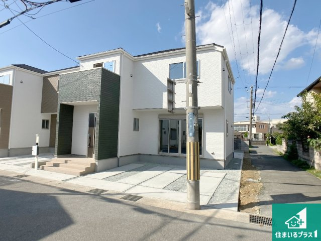 加古郡播磨町東本荘　第1期　新築一戸建ての外観|安心の10年保証！外観を美しく保ち、雨水で汚れを落とします！気になることがありましたら、お気軽にお問い合わせください！