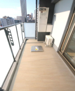アーバネックス新町Ⅱのバルコニー
