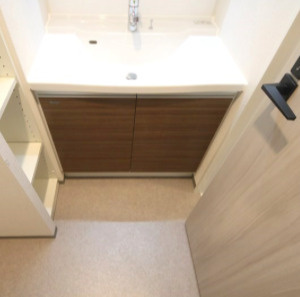 アーバネックス新町Ⅱの独立洗面台