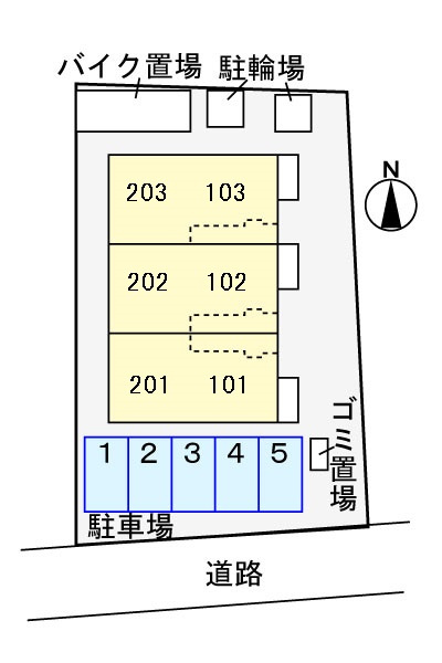 サクラガーデンの区画図