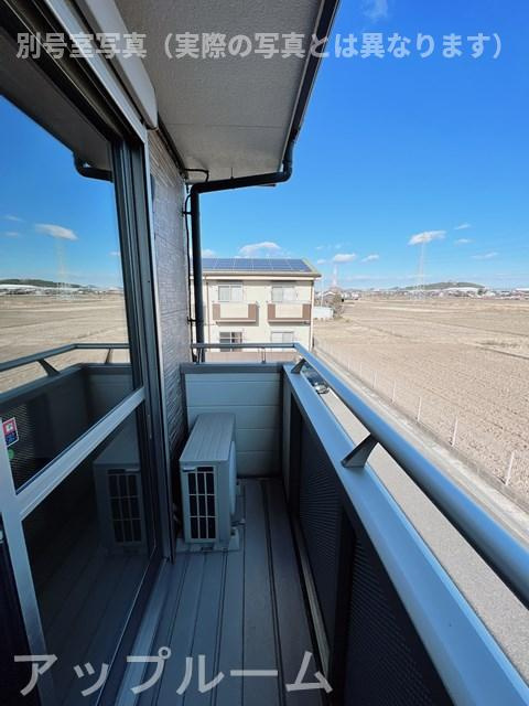 プランドールB棟のバルコニー