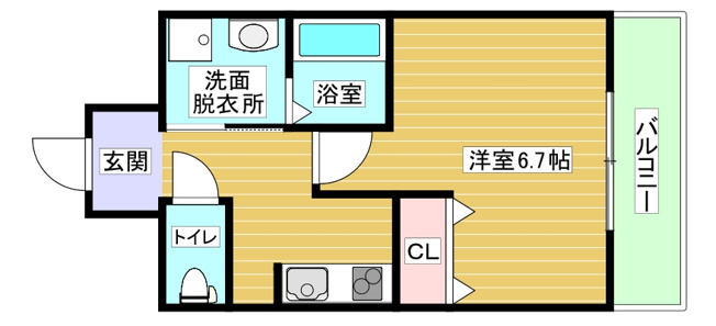 【間取り】 | B-RISE梅香
