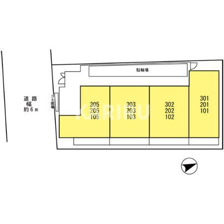 ハナミズキの区画図
