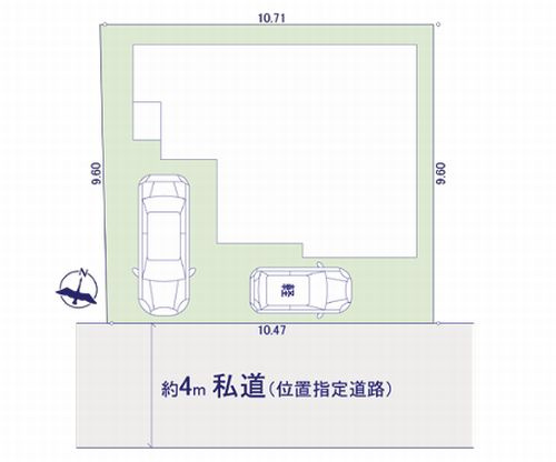 【区画図】 | 【仲介手数料０円】相模原市中央区松が丘2丁目　新築一戸建て | 相模原市中央区松が丘2丁目　新築一戸建て