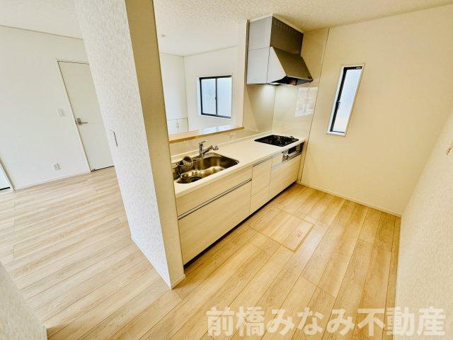 前橋市河原浜町第3　２号棟(全４棟)　クレイドルガーデン　新築建売分譲のキッチン|お料理しやすいキッチンです