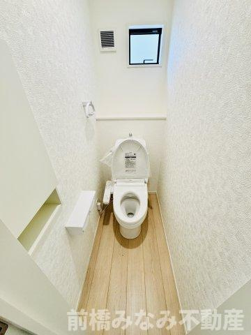 前橋市河原浜町第3　３号棟(全４棟)　クレイドルガーデン　新築建売分譲のトイレ|シンプルで使いやすいトイレです