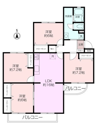 西部郊外マンション湘南鷹取台N棟の画像