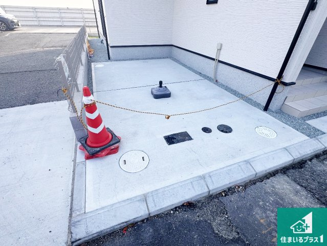 神戸市垂水区霞ケ丘　第1期　新築一戸建ての駐車場|駐車スペース！散水栓があるので、こまめに愛車を洗えます！
