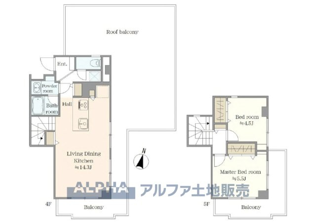 ドミール福生の間取り|【Floor plan】
◆採光と風◆家事導線も比較的良好で、採光と風通しの良さで過ごしやすい麗(うら)らかな気分にさせてくれるリビングダイニングルーム