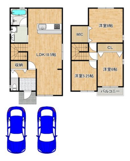 【間取り】 | 羽衣４丁目　中古一戸建
