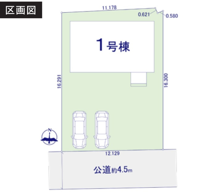 磯子区栗木１丁目 戸建ての区画図