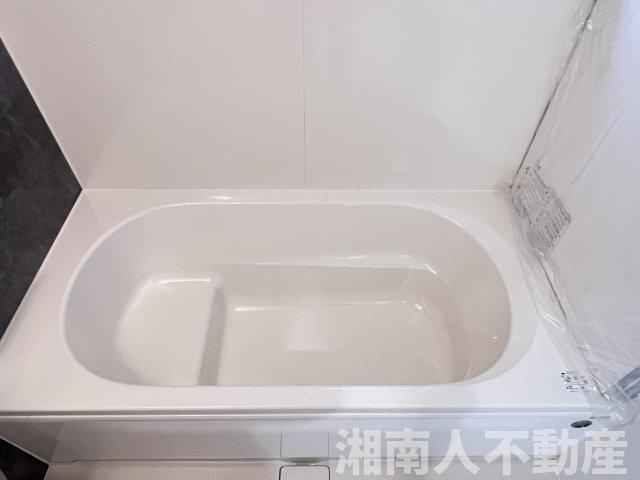 藤沢市本藤沢2丁目６０１９－６８新築戸建ての浴室|日々の疲れを癒すお風呂付です