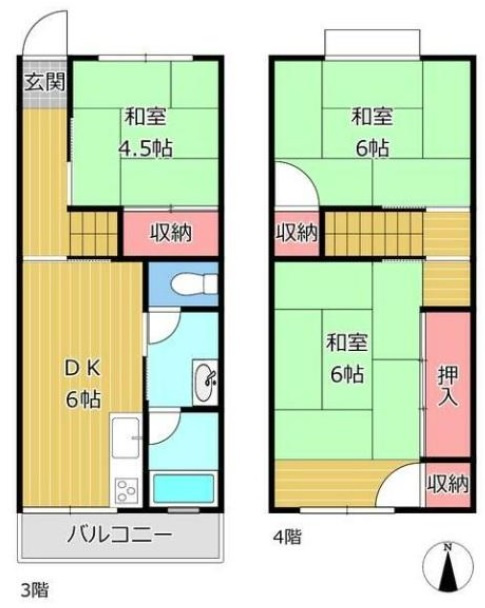 高丸ビルB棟の間取り