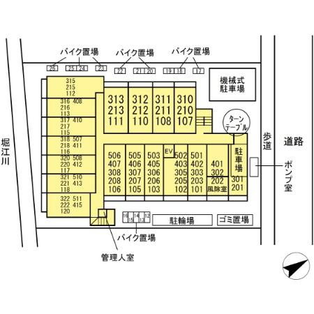 イーストサイドレジデンスの区画図