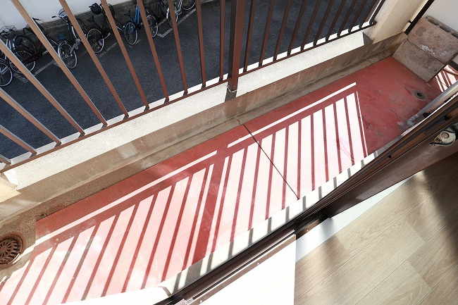 ウィローレヂデンスBのバルコニー