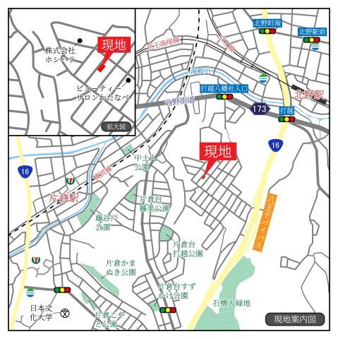 【地図】 | プライバシー性と開放感を高める住環境。陽当たりの良い開かれたロケーションを活かし、心地よい暮らしをプランニング

