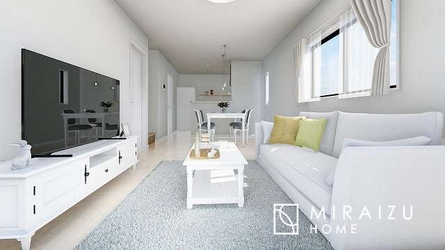 【居間・リビング】 | ※イメージ　プライバシー性と開放感を高める住環境。陽当たりの良い開かれたロケーションを活かし、心地よい暮らしをプランニング
