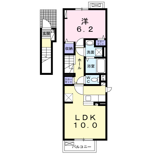 Ai-HightsⅡBの間取り