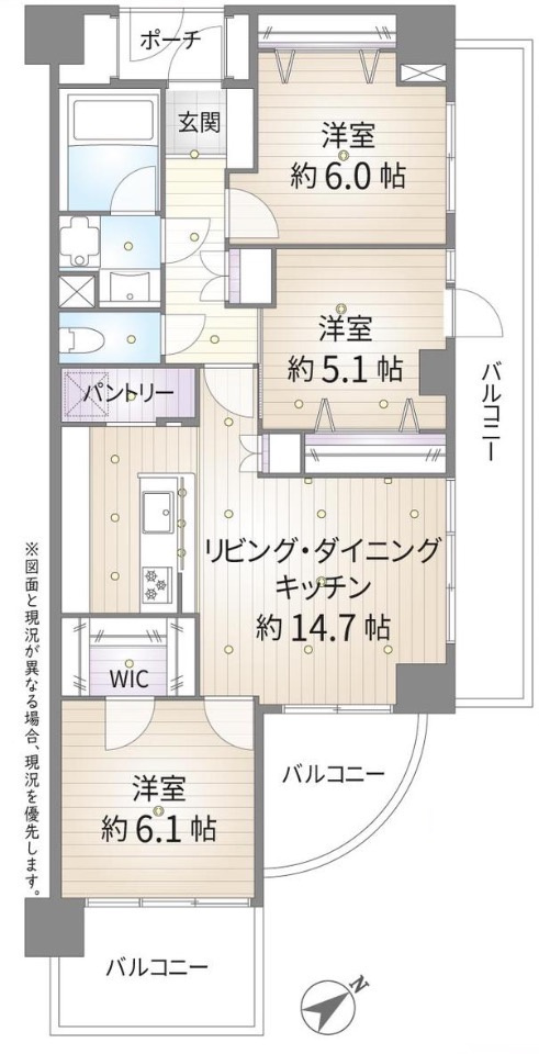 ★仲介手数料無料★マイキャッスルセンター北Ⅱ
