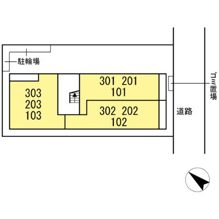 (仮称)D-ROOM南篠崎町の区画図