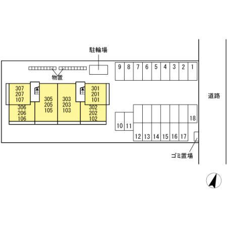 アグレッシブファインの区画図