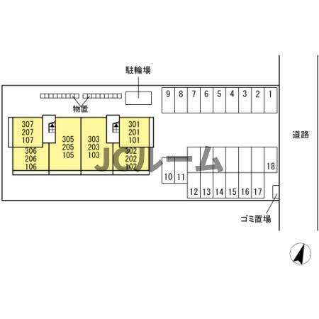 アグレッシブファインの区画図