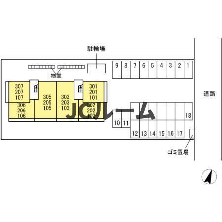 アグレッシブファインの区画図