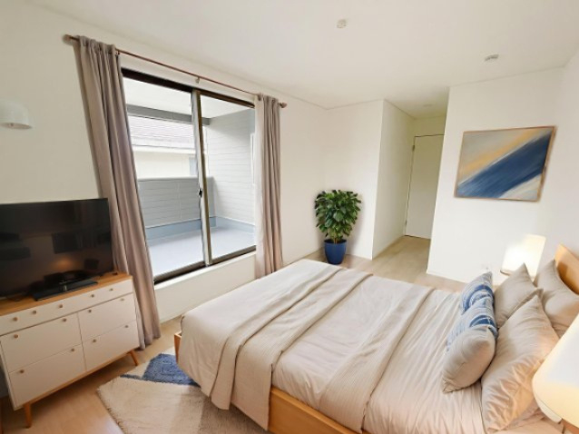 新築戸建・新築建売　会津若松市柳原町2丁目【耐震+制震】城西小・若松四中の洋室|写真はホームステージングにて作成しており、実際に家具は付いてきません。