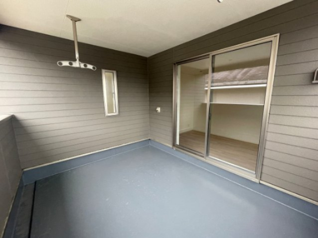 新築戸建・新築建売　会津若松市柳原町2丁目【耐震+制震】城西小・若松四中のバルコニー|インナーバルコニーなので急な天候不良も安心！