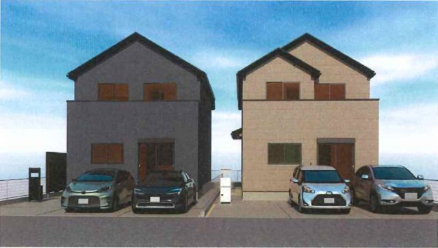 大和市上和田　全9区画！の外観パース|外観パース