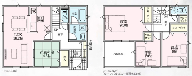 【間取り】 | 熊谷市江南中央第３　 | 間取図