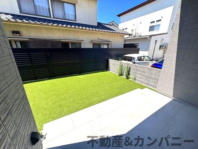 ミサワホームタウン北斎院2号棟　松山市北斎院町新築分譲戸建の庭|お庭で自由な時間を過ごせます