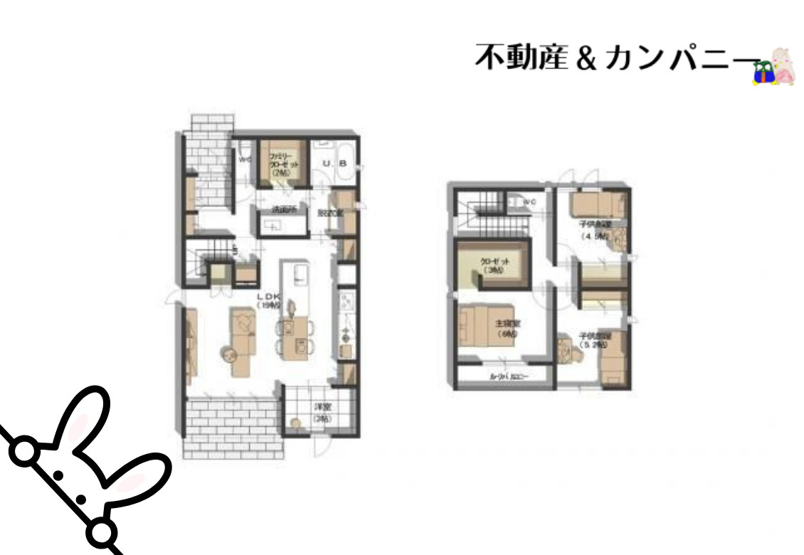 ミサワホームタウン北斎院2号棟　新築分譲戸建の間取り