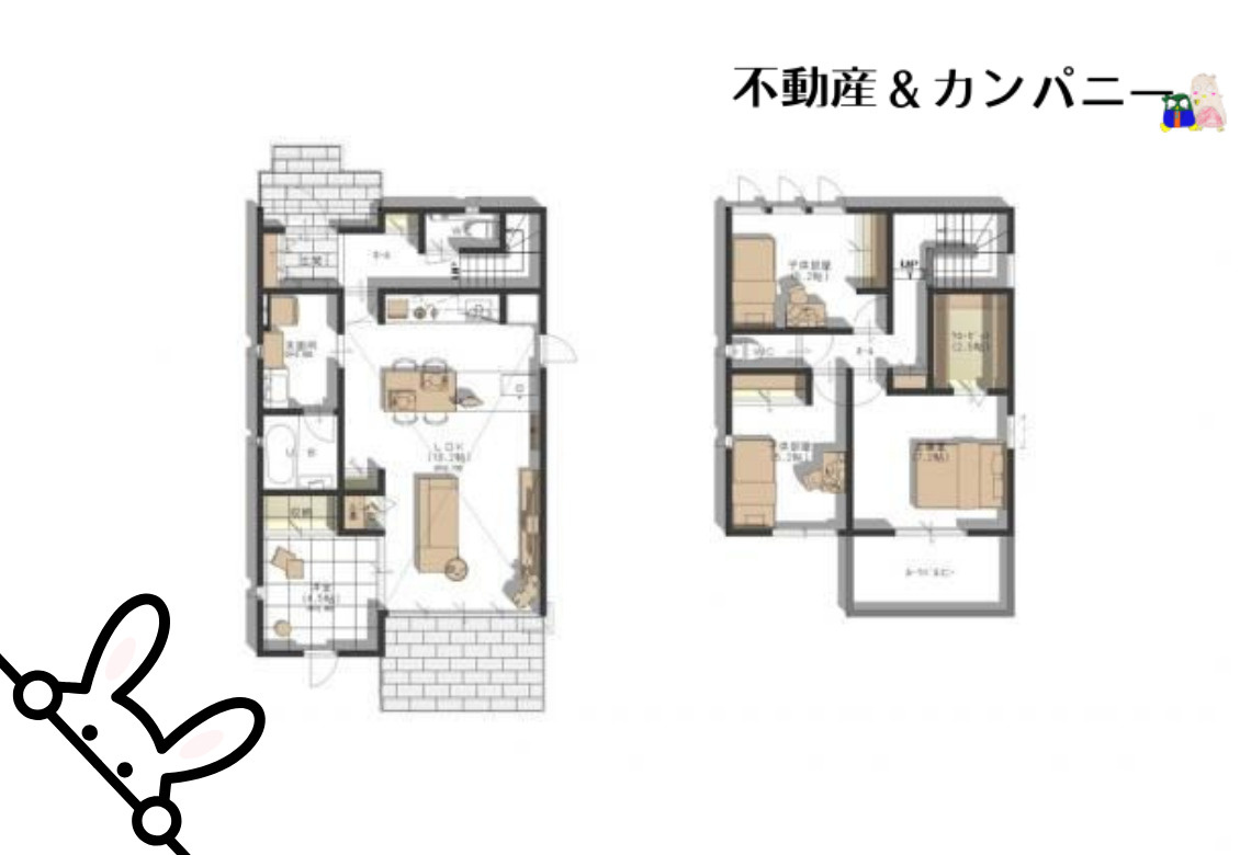 ミサワホームタウン北斎院1号棟　新築分譲戸建の間取り