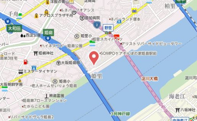 【地図】 | コンフォール姫里Ⅲ