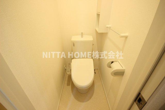 ルミエール　和のトイレ|温水洗浄便座付きの清潔感のあるトイレです◎