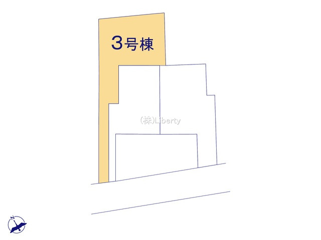 高萩市高萩7期　新築戸建　3号棟の区画図