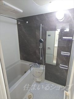広島市安佐北区亀山７丁目のアパートの浴室|追い焚き・浴室暖房乾燥機あり