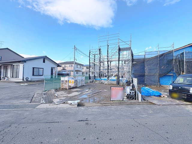 新築戸建・新築建売　福島市瀬上町字桜町【ZEH水準住宅】瀬上小・北信中の前面道路含む現地写真