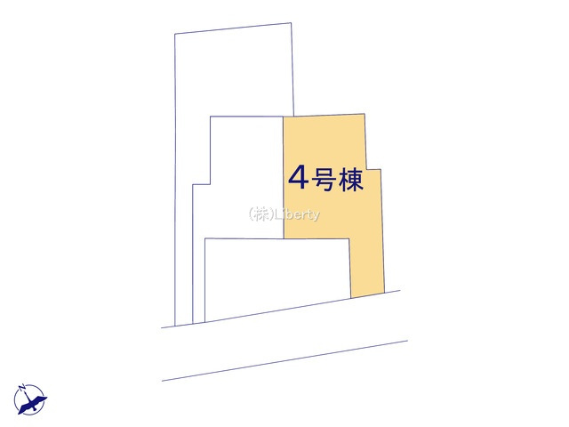 高萩市高萩7期　新築戸建　4号棟の区画図
