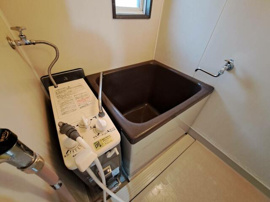 お風呂はバランス釜タイプ