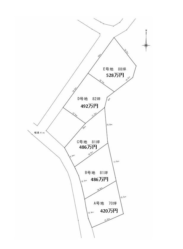 宮古島市城辺字砂川1168　③の区画図